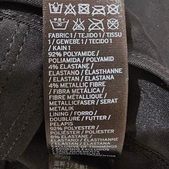 Topshop One Piece Swimsuit Black Stripe Multi Size 10 - Picture 4 of 4